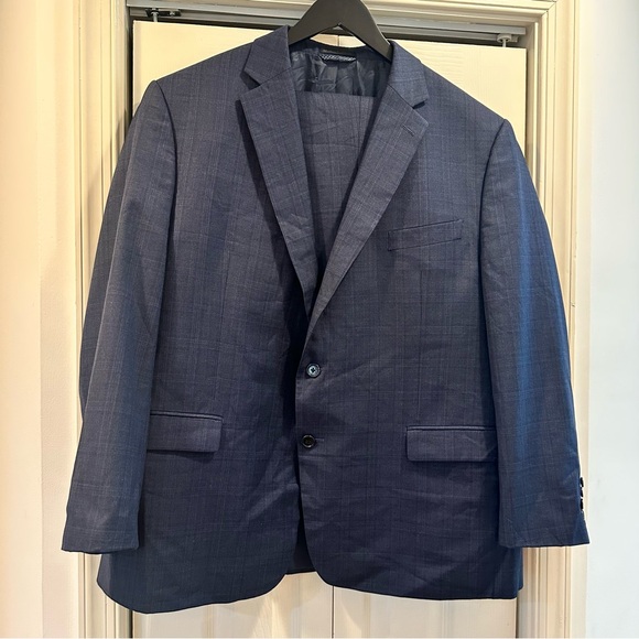 Ralph Lauren Blue Plaid Suit